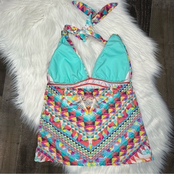 NWOT Bar III Multicolored Tankini size Medium - Picture 4 of 7